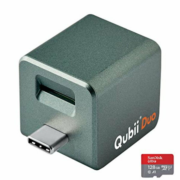 Maktar Qubii Duo USB Type C ~bhiCgO[ (microSD 128GBt) [dȂ玩obNAbv SDbN@\ iphone ob