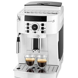 【エントリーモデル】デロンギ(DeLonghi) 全自動コーヒーメーカー マグニフィカS ミルク泡立て:手動 ホワイト ECAM22112W