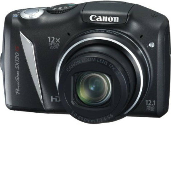 ◆商品名：Canon デジタルカメラ Powershot SX130IS ブラック PSSX130IS(BK) 1210万画素 光学12倍 光学28mm 3.0型液晶 ●PowerShot SX130 IS ブラック●Canon 商品紹介 遠くの被写体を迫力の大きさにして撮れる光学12倍ズームを搭載。広角から望遠まで自在に操れます。たに「顔の一部が暗いとき」と「スポットライト」を追加し、シーン認識数を28シーンに強化。オートにするだけでカメラが28シーンを認識し、適正な設定で撮影します。1280×720ピクセルのハイビジョン画質での動画撮影が可能。ステレオ音声にも対応し、臨場感あふれる映像が残せます。 特長 ●広角から望遠まで幅広い撮影を実現「光学12倍ズーム」 遠くの被写体を迫力の大きさにして撮れる光学12倍ズームを搭載。広角から望遠まで自在に操れます。 ●28シーンの自動認識でいつでもキレイ「こだわりオート」 新たに「顔の一部が暗いとき」や「スポットライト」を追加し、シーン認識数を28シーンに強化。オートでカメラが適正な設定にしてくれるので、いつでもキレイに撮影できます。 ●美しい映像＆音声で記録できる「ハイビジョン動画撮影」 1280×720ピクセルのハイビジョン画質での動画撮影が可能。ステレオ音声にも対応し、臨場感あふれる映像が残せます。 ●多彩な表現で撮影がさらに楽しくなる「シーンモード」 ミニチュア模型のように撮れる「ジオラマ風」や魚眼レンズで覗いたように撮れる「魚眼風」など豊富な設定を選べます。 外観 ●正面 画像を拡大して見る ●背面 画像を拡大して見る ●上面 画像を拡大して見る ●下面 画像を拡大して見る