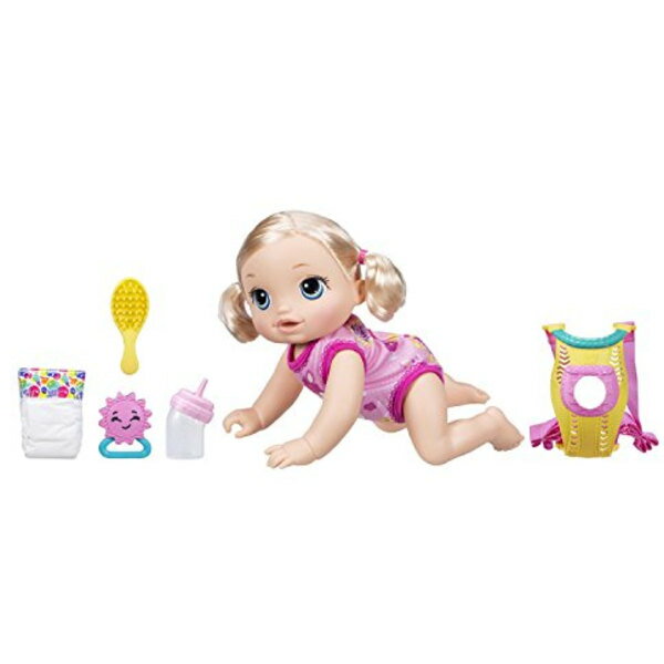 ハスブロ ベビーアライブ はいはいベビー 【子ども 知育玩具 おままごと】 Hasbro Baby Alive Baby Go Bye-Bye (Blonde) C2688 正規