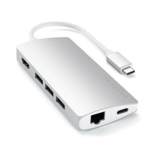 Satechi V2 ޥ USB-C ϥ 8-in-1 (С) 4K HDMI(60Hz), ͥå, USBC PD, SDɥ꡼, USB3.0ݡx3