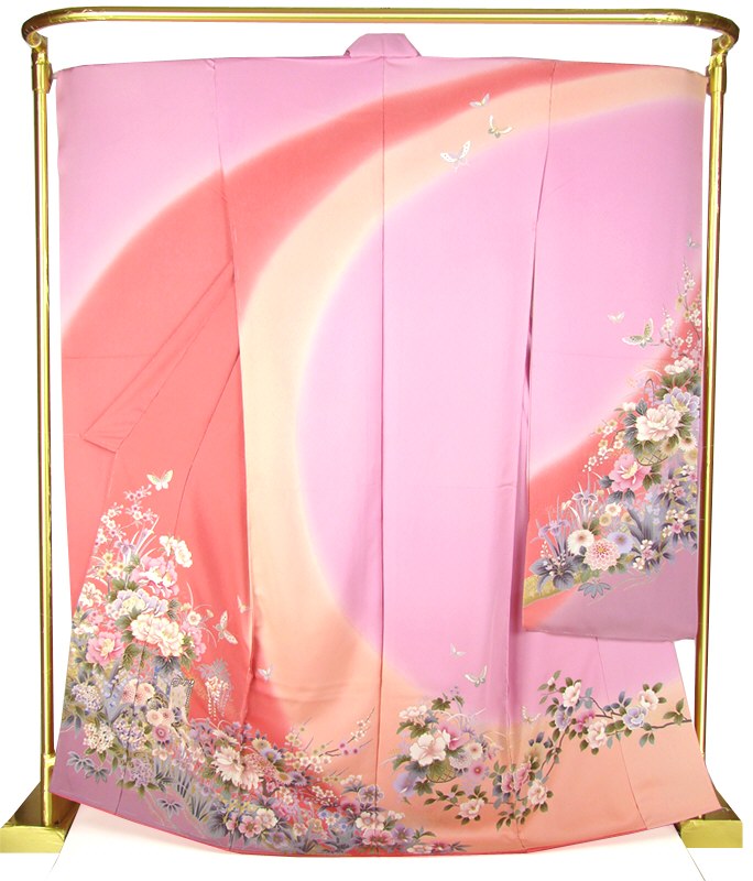 正絹 友禅振袖 花みやび 結婚式 卒業式 フォーマル 和装 着物