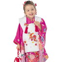 R・K 3歳 女児 被布セット 鞠 桜 牡丹 赤紫 対応身長95cm 七五三 3歳 7歳 こども kids 着物