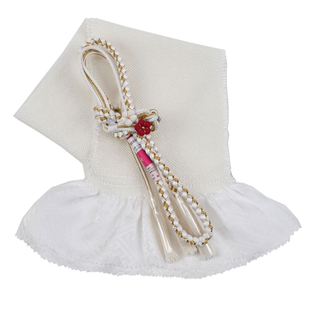 振袖用 帯締め帯揚げセット 白 帯締め 帯揚げ 総絞り 成人式