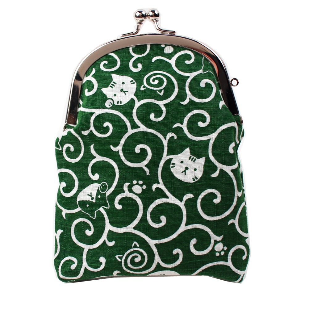 がま口 たばこケース 唐草ねこ 緑 ギフト プレゼント おしゃれ 可愛い マスクケース タバコケース アイコスケース ポーチ 敬老の日 母の日 父の日 クリスマ...