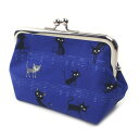 がま口 化粧ポーチ 小 音符猫青 ギフト プレゼント おしゃれ 可愛い がま口 ポーチ 敬老の日 母 ...