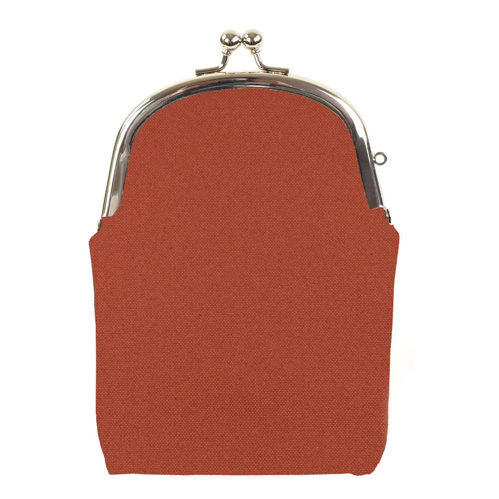 がま口 たばこケース 11号帆布 茶色 ギフト プレゼント おしゃれ 可愛い マスクケース タバコケース アイコスケース ポーチ 敬老の日 母の日 父の日 クリ...