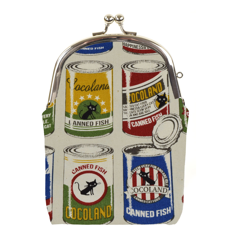 がま口 たばこケース 缶詰猫 アイボリー ギフト プレゼント おしゃれ 可愛い マスクケース タバコケース アイコスケース ポーチ 敬老の日 母の日 父の日 ク...