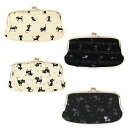 がま口 親子 長財布 猫 ギフト プレゼント おしゃれ 可愛い 敬老の日 母の日 父の日 クリスマス ホワイトデー 黒 白