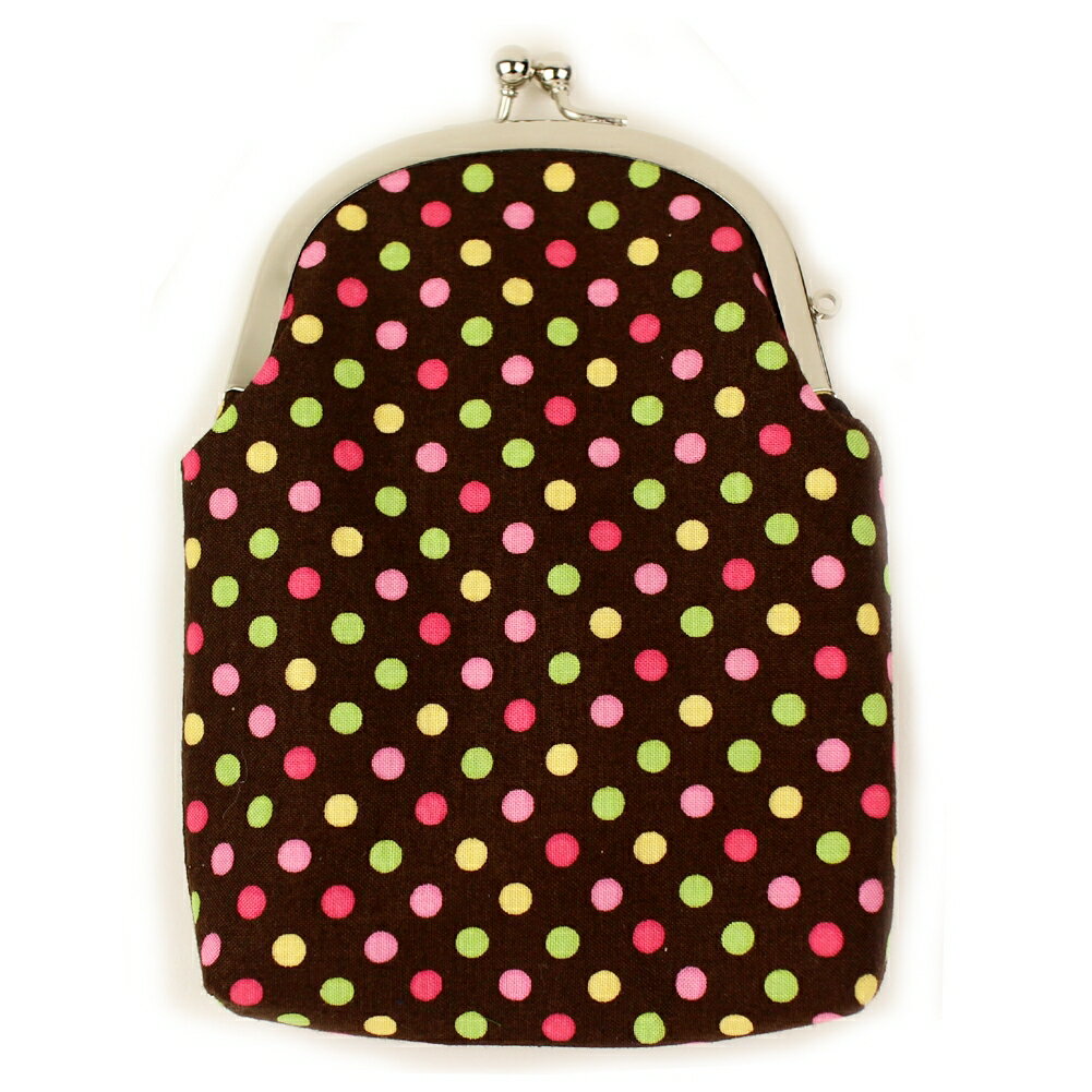 がま口 たばこケース ドット小 ブラウン ギフト プレゼント おしゃれ 可愛い マスクケース タバコケース アイコスケース ポーチ 敬老の日 母の日 父の日 ク...