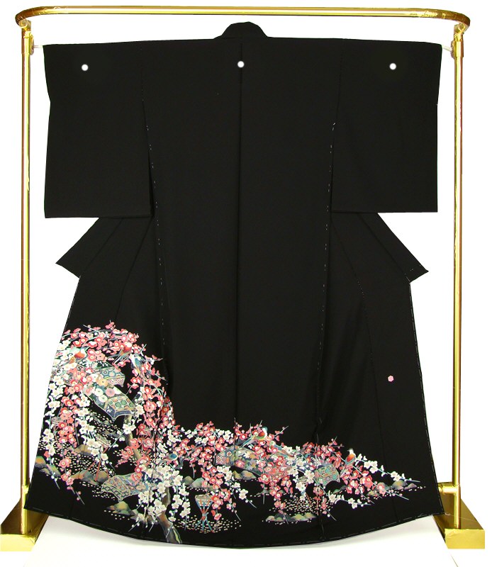 正絹 加賀調黒留袖 花燭の宴 結婚式 卒業式 フォーマル 和装 着物