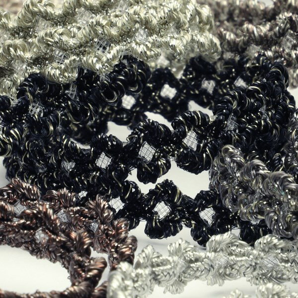 SIC アンティークメタリックトリミングブレード 約8mm 30メートル巻 服飾 手芸 SHINDO