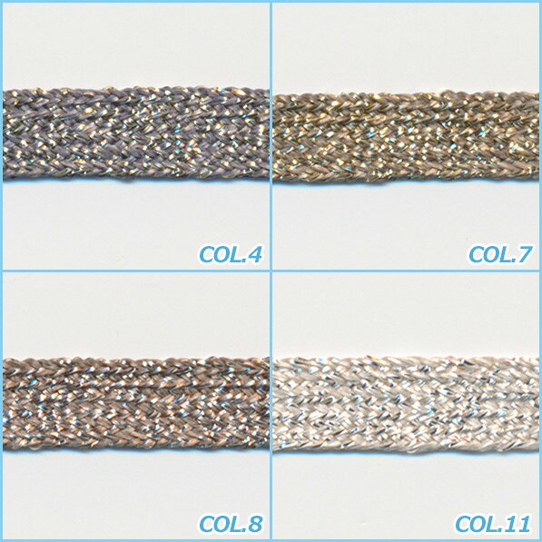 木馬 メタリックテープ 約3mm 20メートル巻 服飾 手芸 MOKUBA rakulier-10000483 リボンのお店 ラクリエ サンプル画像2