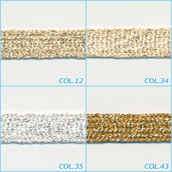 木馬 メタリックテープ 約3mm 20メートル巻 服飾 手芸 MOKUBA rakulier-10000483 リボンのお店 ラクリエ サンプル画像3