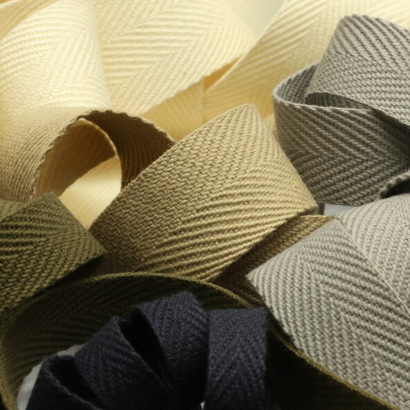 SIC コットンヘリンボーンテープ 20mm 1メートル 服飾 手芸 SHINDO