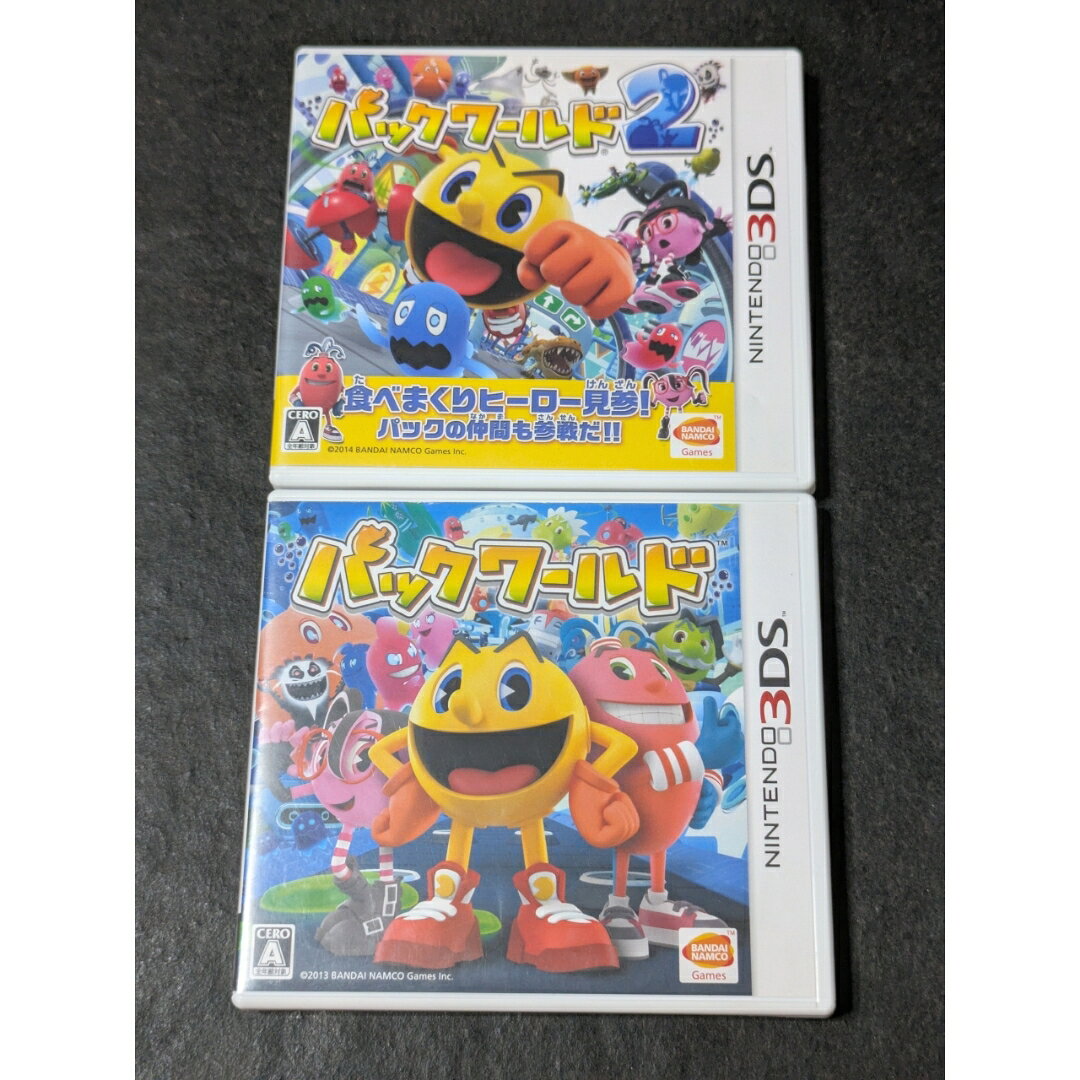 3DS用ゲームソフト「パックワールド」と「パックワールド2」の2本セットです。 商品の状態: 中古品のため、多少の使用感や経年劣化はございます。 付属品: 記載がない限り、写真に写っていない物は付属しません。 対応機種: 3DS 「パックワールド」の型番: CTR-P-AEJJ 注意事項: ダウンロードコード、シリアルコードは記載がない場合は使用できないとお考えください。中古品のため、ご理解の上ご購入ください。
