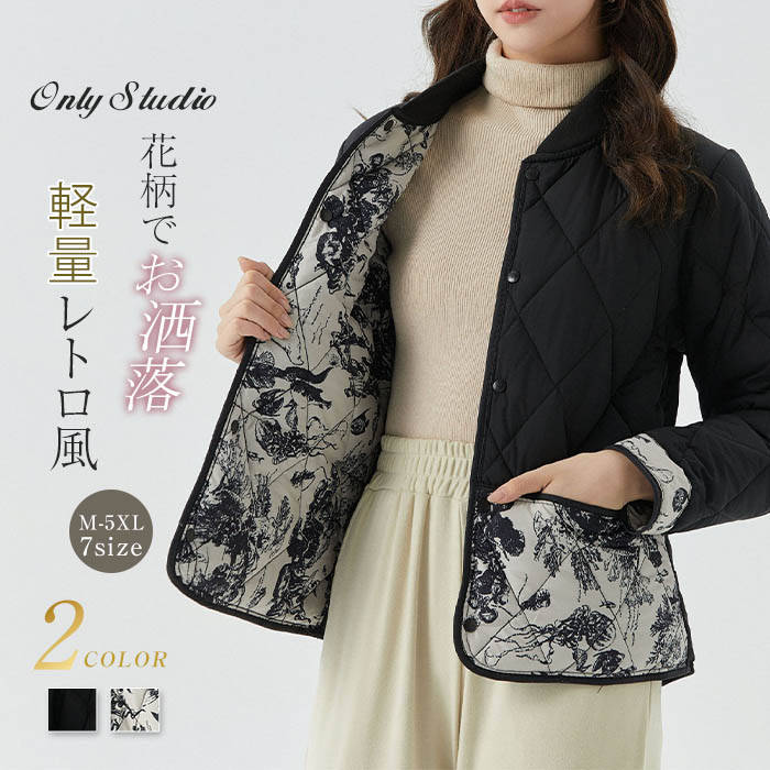 楽天市場】中綿ジャケット レディース(柄花・植物)の通販 楽天市場】中綿ジャケット レディース(柄花・植物)の通販