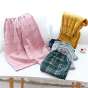 綿 ルームウェア パンツ チェック柄 レディース メンズ ルームパンツ 七分丈 2重ガーゼ ガーゼ コットンパンツ クレープ ボトムス ゆったり 紐 ロング シ...
