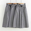 パンツ ワイドパンツ チェック柄 レディース 7分丈 ストレートパンツ 切り替え デザイン感 プリント ボトムス ガウチョパンツ ウエストゴム 紐 カジュアル ゆったり 体型カバー フリーサイズ 春 夏 20代 30代 40代 50代 シンプル おしゃれ 可愛い 着回し 大人 送料無料