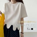 カットソー 半袖 レディース 夏 トップス レイヤード インナー 裾スカラップ クルーネック 重ね着 Tシャツ プルオーバー スカラップ 大人可愛い おしゃれ お洒落 無地 シンプル ベーシック ニュアンス 白 ブラック 黒 ブラック ゆったり 大きいサイズ きれいめ 春 夏