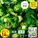 P【エントリーで最大P14倍!】 国産 冷凍 ブロッコリー 小分け バラ凍結(200g×3袋 600g 200g×6袋 1,200g 200g×10袋 2,000g) 野菜 冷凍野菜 ビタミンC 食物繊維 簡単調理 スチーム 加熱 サラダ スープ おかず お弁当 RAKUSAI 保存料着色料 無添加