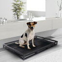 トイレトレー ワイド、ステンレス製犬用トイレトイレトレイ、犬トイレ、犬 といれトレー、トイレトレー、ペット用室内トイレ、中型および大型の犬用トイレを備え