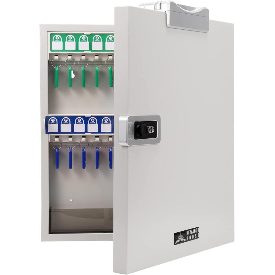 キーボックス 収納 壁掛け 鍵収納ボックス 鍵保管ケース 鍵管理 鍵収納 ダイヤル式キー保管ボックス キ..