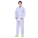 授業用 柔道着 柔道衣 色:ホワイト 白帯付き (上下+帯の3点セット) 男女兼用 (103-192cm) 授業用 柔道着 柔道衣 色:ホワイト