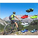 ビンディングシューズメンズサイクルシューズ自転車シューズSPD/SPD-SL両対応ロッククリート通気性マウンテンバイクシューズロードバイクシュ~ズ
