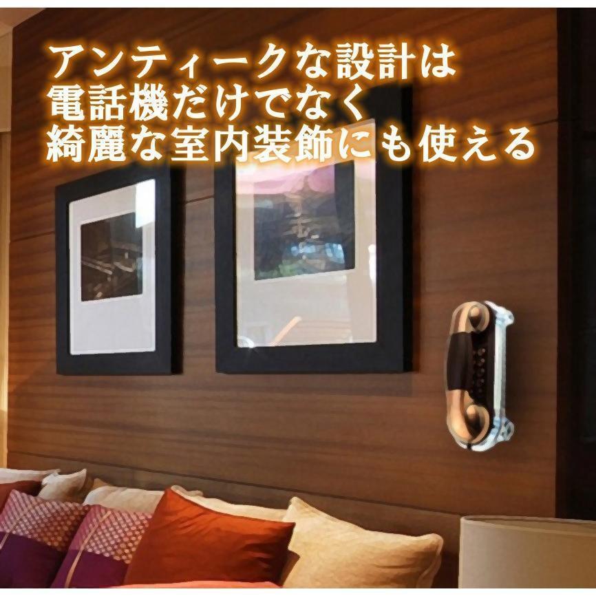 電話機 レトロ 子機 固定電話 壁かけ おしゃれ インテリア プレゼント 装飾 旧式 AA(18082026)