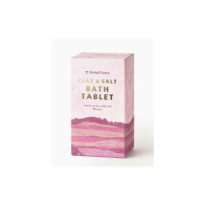 クレイ＆ソルト バスタブレット (10個入り)　【アロマフランス】