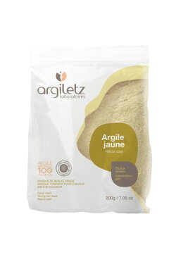 【フランス産】イエロークレイ(イライト) ★★超微粉末20ミクロン★★ 200g【Argiletz(アルジレッツ)】最高級フレンチクレイ・化粧品登録クレイ テラピー 粘土 ねんど 療法■おすすめ