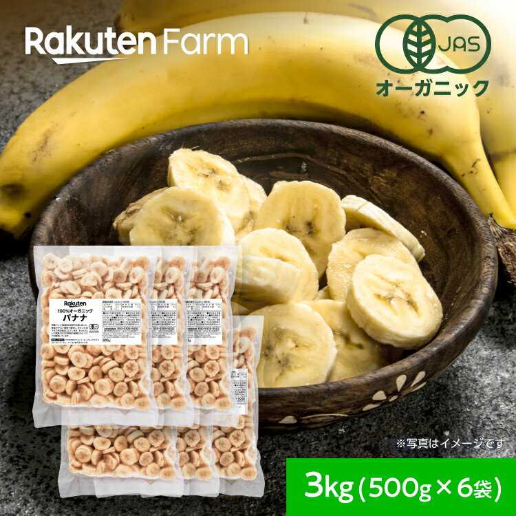 【冷凍】オーガニック バナナ 3kg（500g×6袋）