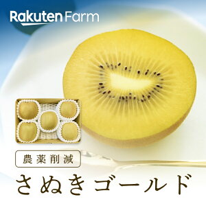 【日時指定可】香川県産キウイ”さぬきゴールド”約1kg(4～6玉程度) ★最短7日で発送～1月上旬頃まで出荷予定★ 追熟済み食べ頃でお届け・化学肥料不使用 香川県オリジナル品種の大きな黄キウイ キウイバード　楽天ファームこだわり農家直送