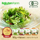 オーガニック野菜 3種のサラダ 80g×4個 国産