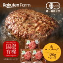 【冷凍】北海道　釧路産　オーガニックビーフ　生ハンバーグ 1