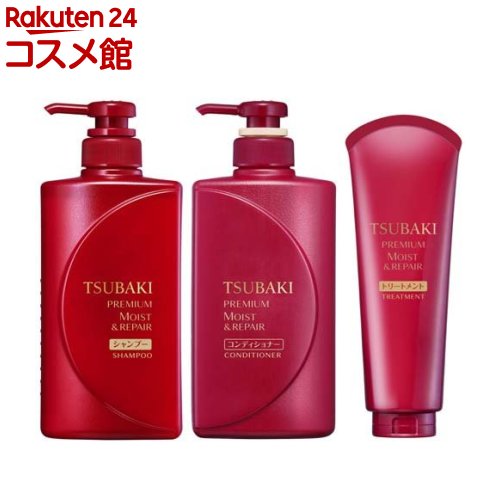 ツバキ(TSUBAKI) プレミアムモイスト＆リペア 本体ペア+トリートメント(1セット)【ツバキシリーズ】のサムネイル