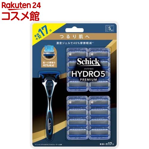 シック ハイドロ5プレミアム つるり肌へ クラブパック 本体+刃17個付(1セット)【シック】
