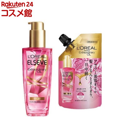 ロレアル パリヘアオイル エクラアンぺリアル 艶髪 本体(100ml)＋詰替(90ml)(1セット)【エルセーヴ】