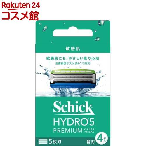 シック ハイドロ5 プレミアム 敏感肌 替刃(4個入)【シック】