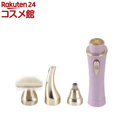 お店TOP＞化粧品＞美容機器＞美容機器(フェイス)＞眉・産毛用シェーバー＞その他＞OMNI(オムニ) YMO-111NL4C シェーバーmini ノヘア 4C Plus ラベンダー (1個)【OMNI(オムニ) YMO-111NL4C シェーバーmini ノヘア 4C Plus ラベンダーの商品詳細】●これ1つでいつでもどこでもムダ毛のお手入れささっとケア！持ち運びにも便利なミニシェーバー！●お顔のうぶ毛、指の毛はもちろん、まゆ毛、鼻毛、さらにカラダのムダ毛までお手入れできます！●幅広のボディカッターで、足、腕などスピーディーケア！ビキニラインのお手入れもOK！●コーム付きでボディカッターに取り付けると毛の長さを整えれます。ビキニラインのお手入れに適しています。●ムダ毛カッターの肌に触れる部分は金属アレルギーが起こりくい24金メッキ。●ムダ毛カッター、鼻毛カッターはお肌に直接触れない回転刃で敏感な部位も優しくカット。ハサミと違い鼻の中の粘膜を切る心配もありません。●ムダ毛カッター、鼻毛カッターは回転式の2枚刃で剃り残しも少なく、剃れにくいうぶ毛やくせ毛も軽く滑らすだけでスムーズにカット！お手入れの時短にもなりスピーディー！●静音性にすぐれた回転式で、どこでも気軽にお手入れ可能。●お風呂でも使える防水式(IPX-7)。石鹸ぞりで肌にやさしく深ぞりOK！水洗いも行えて清潔に使えます。【セット詳細】シェーバー本体、ムダ毛カッター、まゆ毛カッター、鼻毛カッター、ボディカッター【規格概要】本体重量：約60g材質：ABS樹脂、24金メッキ、ステンレス【注意事項】・身体に異常を感じたり、発生した場合はすぐに使用を中止する。・取扱説明書及び添付書類記載以外の使用については絶対にしない。・乾電池を火の中に投じたり、ショート、分解しない。・子供の手の届かない所に保管する。【発売元、製造元、輸入元又は販売元】オムニリニューアルに伴い、パッケージ・内容等予告なく変更する場合がございます。予めご了承ください。オムニ657-0845 神戸市灘区岩屋中町3丁目2-8078-802-8501広告文責：楽天グループ株式会社電話：050-5306-1825[美容機器]