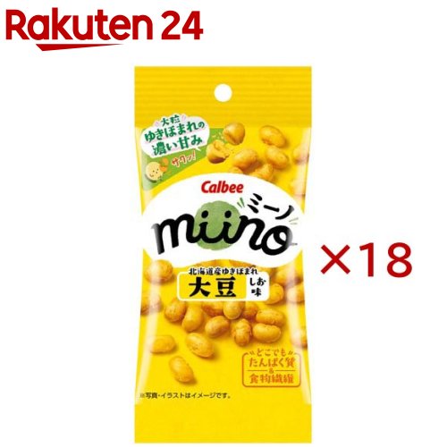 miino 大豆 しお味 スリムサイズ(22g×18セット)...