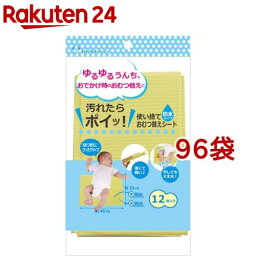 わんわんベビー 使い捨ておむつ替えシート 防水タイプ(12枚入*96袋セット)【わんわんベビー】