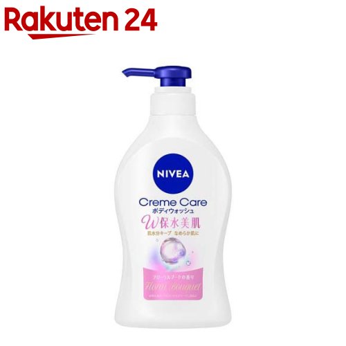 ニベア クリームケア ボディウォッシュ W保水美肌 フローラルブーケの香り ポンプ(470ml)【ニベア】のサムネイル