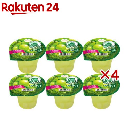 たらみ 濃い0kcal マスカットゼリー(6個入×4セット(1個195g))【濃い0kcal】
