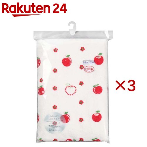 お店TOP＞ベビー＆キッズ＞ベビーケア・バス用品＞入浴用品＞ベビー用ボディタオル＞日本製 ふわふわバスタオル リンゴ柄 (3セット)【日本製 ふわふわバスタオル リンゴ柄の商品詳細】●とてもやわらかく、肌にやさしいバスタオルです。●赤ちゃんのことを考えて、ガーゼに使用する細い糸を使用しています。●パイルを長くし、吸水性に優れています。【規格概要】・サイズ：88cm*88cm・日本製【発売元、製造元、輸入元又は販売元】イサム商会※説明文は単品の内容です。リニューアルに伴い、パッケージ・内容等予告なく変更する場合がございます。予めご了承ください。・単品JAN：4942884002816イサム商会581-0037 大阪府八尾市太田3-24072-949-1367広告文責：楽天グループ株式会社電話：050-5577-5043[バス用品]