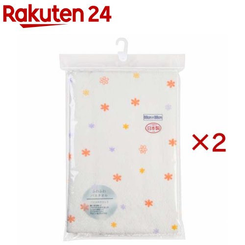 お店TOP＞ベビー＆キッズ＞ベビーケア・バス用品＞入浴用品＞ベビー用ボディタオル＞日本製ふわふわバスタオル 花柄 ホワイト (2セット)【日本製ふわふわバスタオル 花柄 ホワイトの商品詳細】●生地の織りから、縫製まで日本製です。●赤ちゃんのお肌の事を考えて、細い糸でふわふわのバスタオルを作りました。●ふわふわでやわらかく、吸水性にもすぐれたタオルです。●タオルケットやおくるみにもご使用になれます。【規格概要】・サイズ：88cm*88cm・日本製【発売元、製造元、輸入元又は販売元】イサム商会※説明文は単品の内容です。リニューアルに伴い、パッケージ・内容等予告なく変更する場合がございます。予めご了承ください。・単品JAN：4942884000331イサム商会581-0037 大阪府八尾市太田3-24072-949-1367広告文責：楽天グループ株式会社電話：050-5577-5043[バス用品]