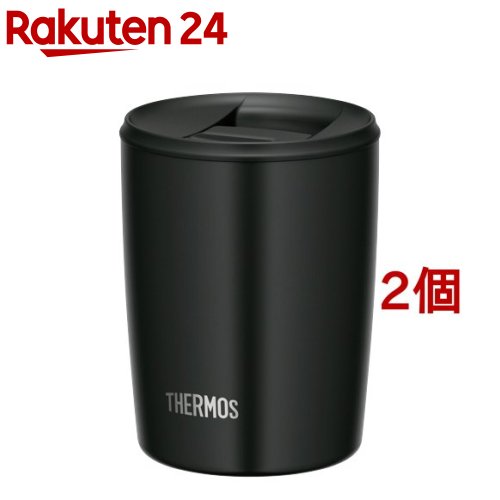 サーモス 真空断熱タンブラー 0.3L ブラック JDP-300 BK(2個セット)【サーモス(THERMOS)】