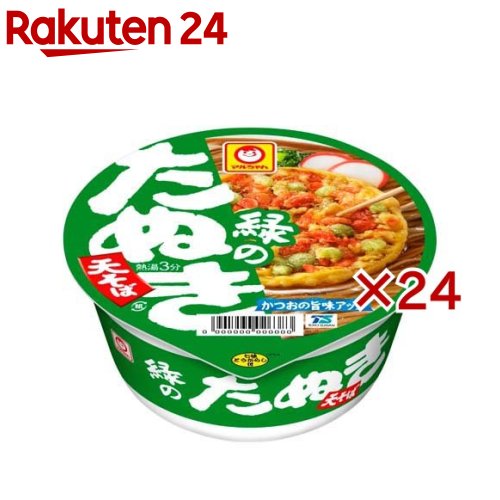 マルちゃん 緑のたぬき天そば 東 ケース(12個入×2セット(1個101g))【マルちゃん】