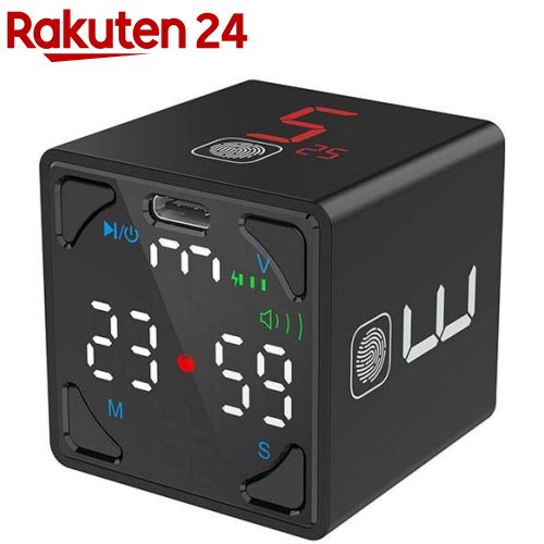 llano TickTime Cube 楽しく時間管理ができるポモドーロタイマー ブラック TK1-Bl1(1個)